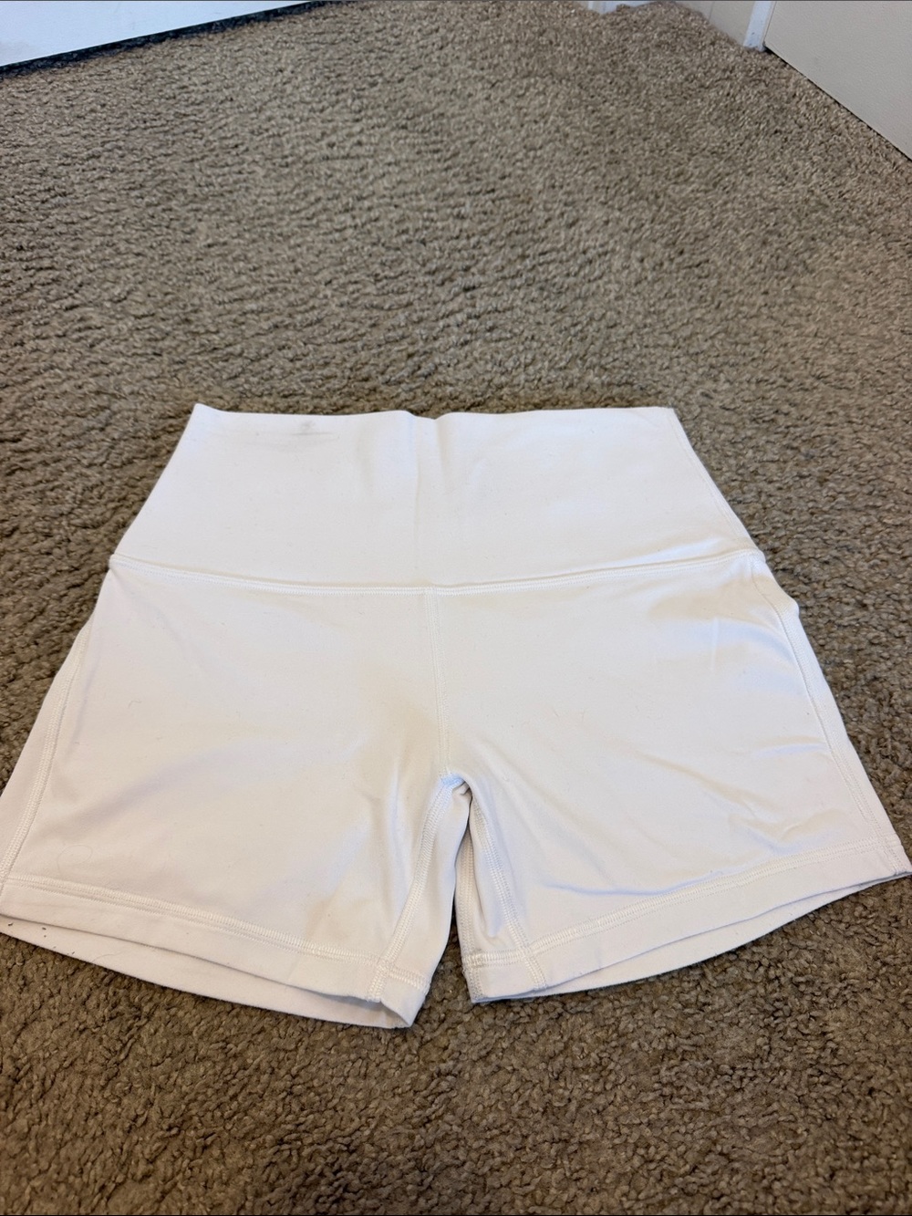 lululemon athletica White High-Rise Bike Shorts